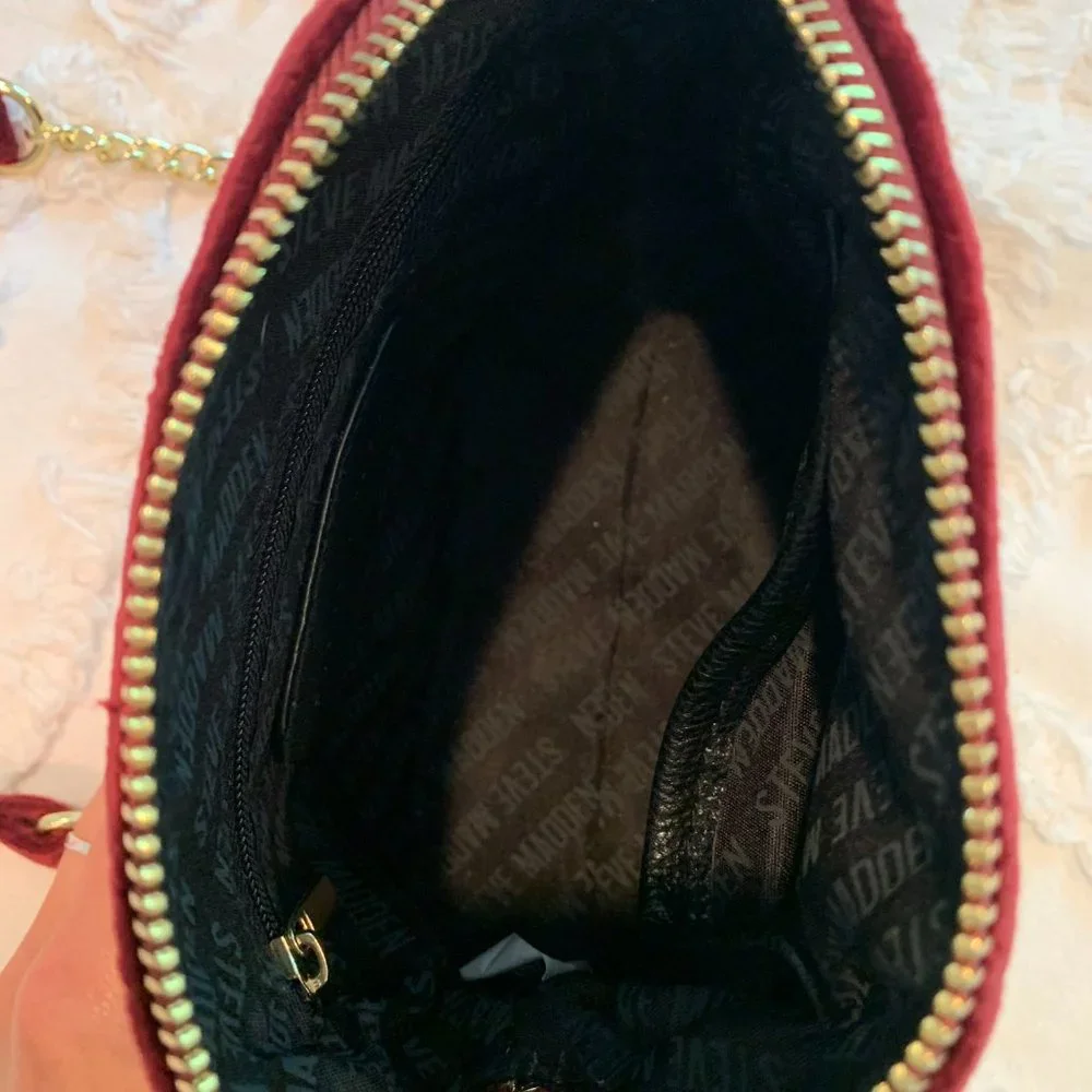 Velvet Maroon Steve Madden Crossbody Bag - Picture 2 of 3
